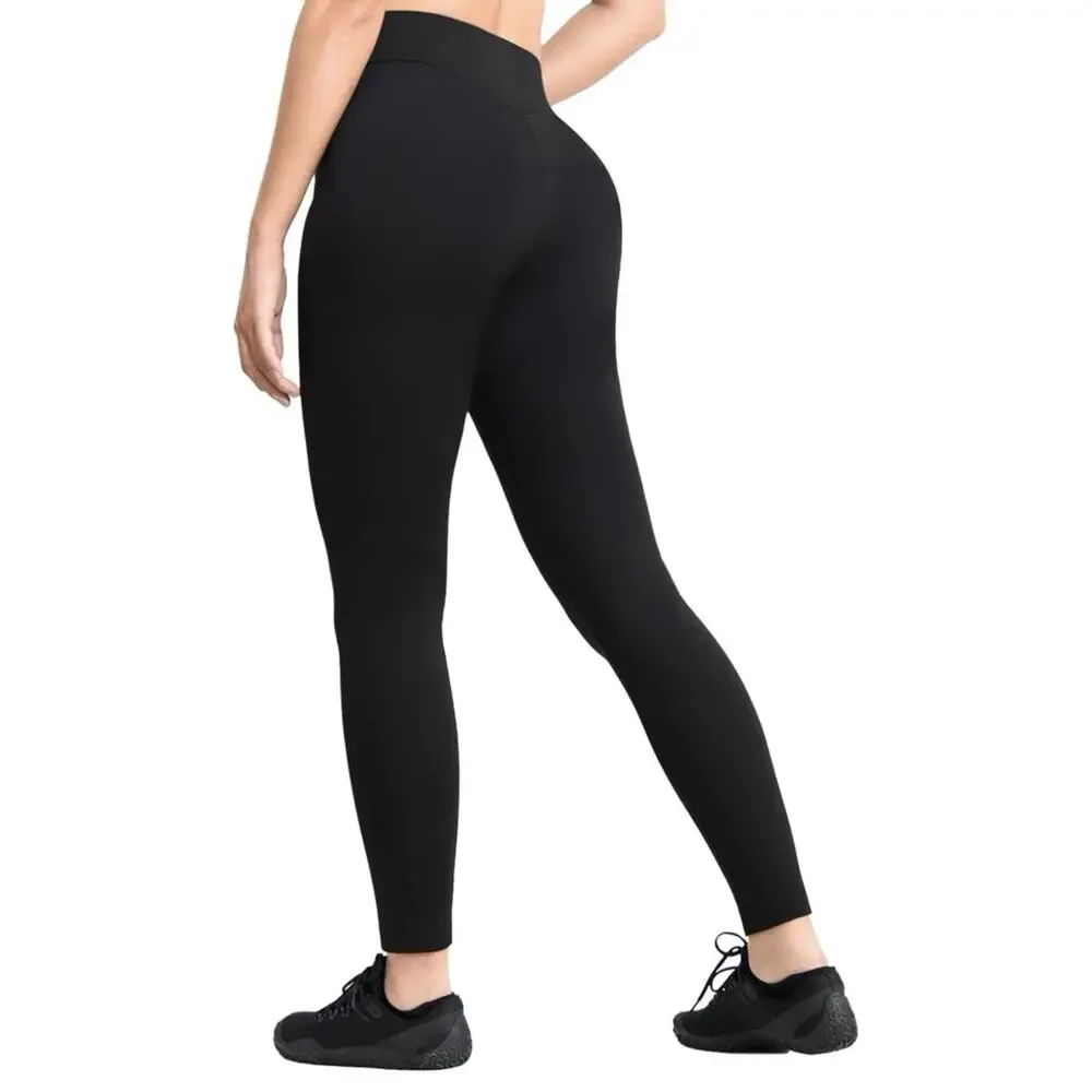 Women’s Warm Leggings Winter Fleece Lined Windproof Full Length Legging Black XL